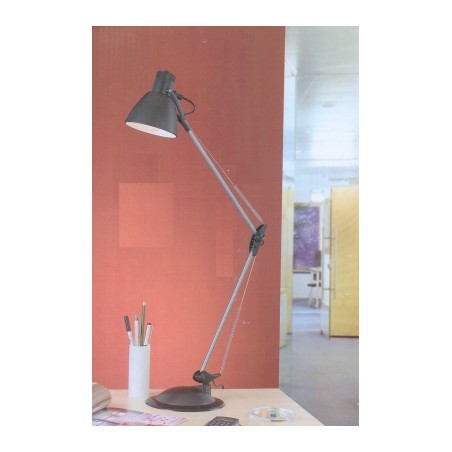 Lampada da scrivania in metallo con braccio H60cm