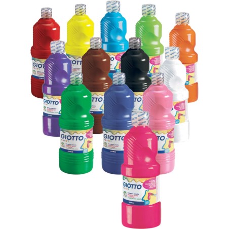 Colore a tempera pronta in bottiglia da 500ml GIOTTO FILA