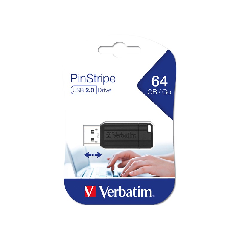 Chiavetta di memoria 2.0 USB 64Gb VERBATIM flash drive compresa tassa siae