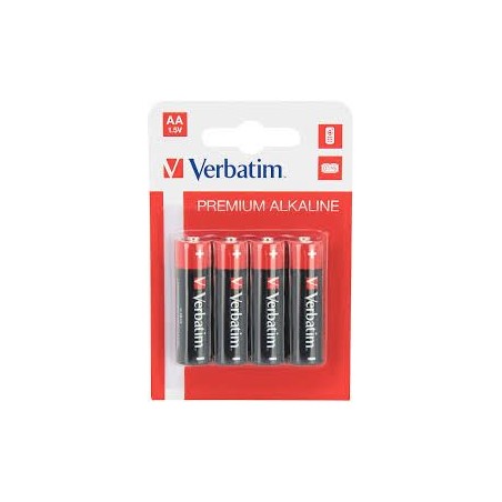 PILE 4pz. ministilo 1.5V "AAA" Alkalina VERBATIM