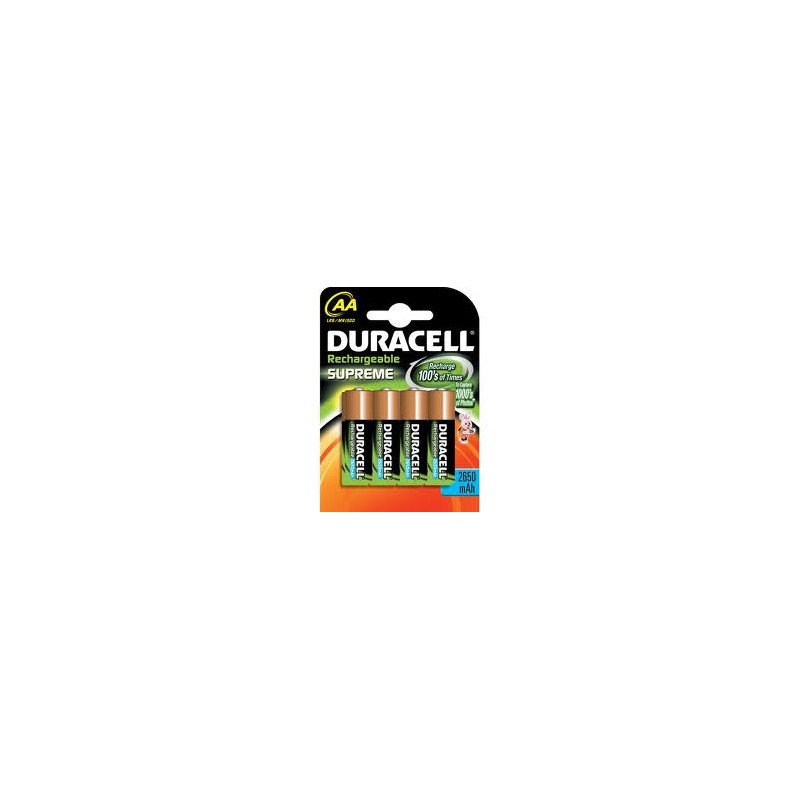Pile ricaricabili 4pz. stilo 1,5v 2450mah DURACELL
