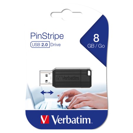 Chiavetta di memoria 2.0 USB 8Gb VERBATIM flash drive compresa tassa siae