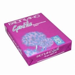 Risma 500fg carta bianca per Fotocopie e Laser F.to A4 75gr. GENTILE fabriano