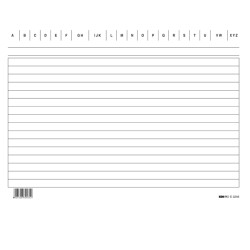 Schede rigate orizzontali H15xL21cm conf.100pz. EDIPRO E3246