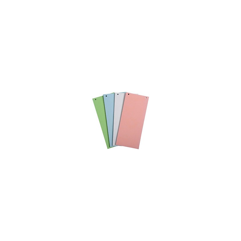 Divisori colorati 12,5x23cm in conf. di 200 cartoncini da 200gr.