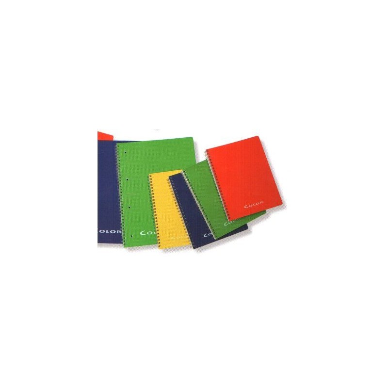 Quaderno Spiralato COLOR A5 60 fogli da 90gr. quadr.4mm a 4 fori