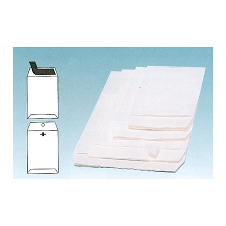 Pacco 500 buste bianche a sacco 19x26cm 80gr strip adesivo MULTIMAIL