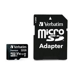 Memoria card MicroSD 32Gb con adattatore SD VERBATIM