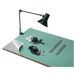 Surplan 100x170cm gomma rivertimento per tavoli sp.1,2mm verdino/panna