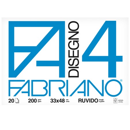 Album disegno FABRIANO F4 33x48cm 20fg. ruvido da 220gr.